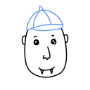 导师 Adam 的手绘涂鸦头像